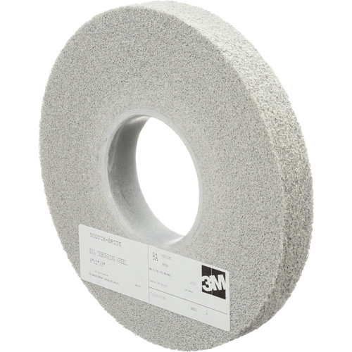 Meules d'&eacute;barbage EXL Scotch-Brite, 8" x 1", Arbre de 3", Oxyde d'aluminium MAS Chibougamau