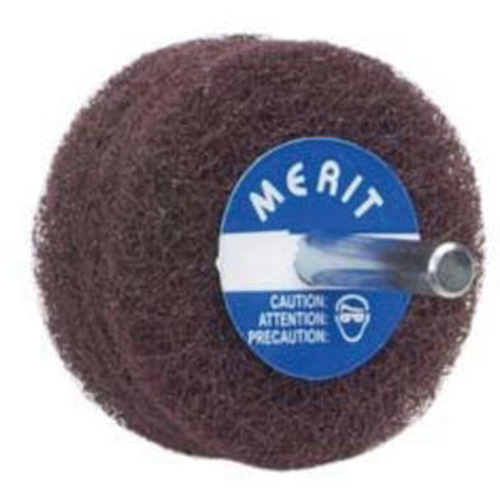 Abrasotex Non-Woven Disc Wheel, 3" Dia. x 1" W, 1/4" Arbor, Aluminum Oxide MAS Chibougamau
