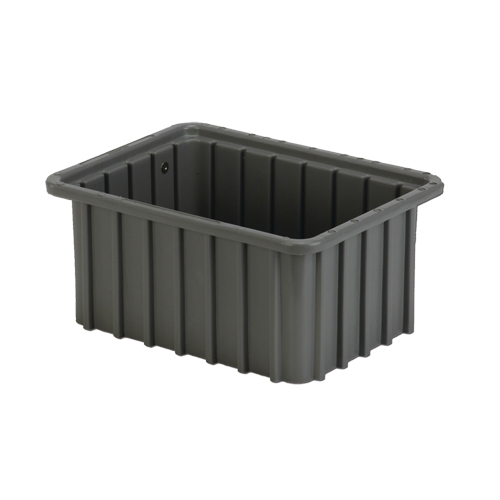 Contenant Divider Box, Poly&eacute;thyl&egrave;ne, 9,8" la x 7,3" p x 5" h, Gris MAS Chibougamau