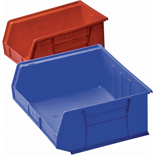 Plastic Bin, 8-1/4" W x 9" H x 18" D, Blue MAS Chibougamau