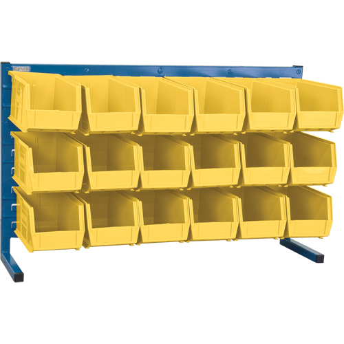 Rayonnage &agrave; persienne avec bacs, 18 bacs, 36" la x 8-1/4" p x 22" h MAS Chibougamau