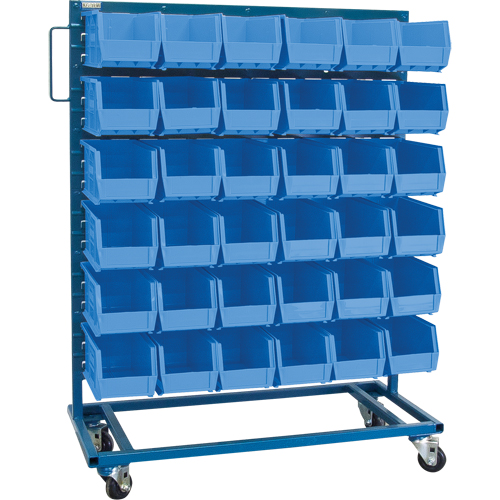 Support mobile pour bacs &agrave; un c&ocirc;t&eacute;, &agrave; un c&ocirc;t&eacute;, 36 bacs, 36" la x 16" p x 46-1/2" h MAS Chibougamau