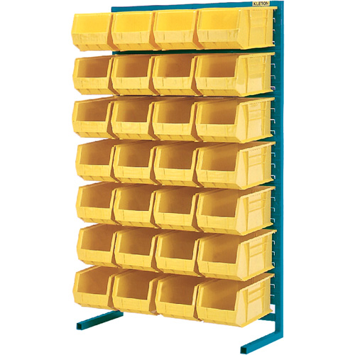 Support stationnaire pour bacs &agrave; un c&ocirc;t&eacute;, 36" la x 12" p x 61" h, 28 bacs MAS Chibougamau
