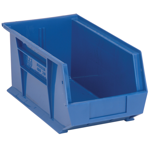 Bacs ultra empilable & suspendable, 8-1/4" la, 7" h x 14-3/4" p, Bleu MAS Chibougamau