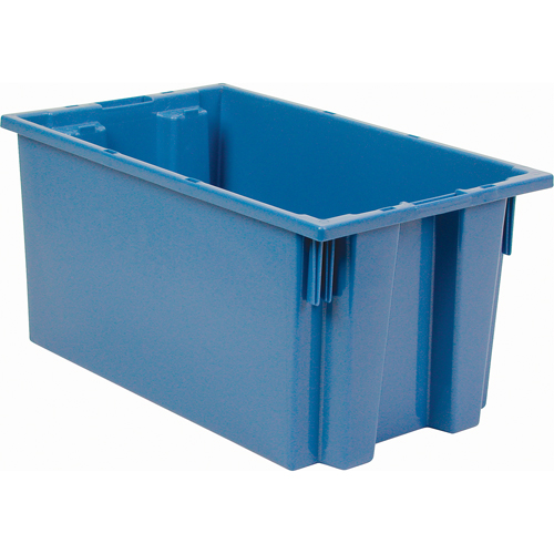 Contenants Stack & Nest, 9" x 18" x 11", Bleu MAS Chibougamau