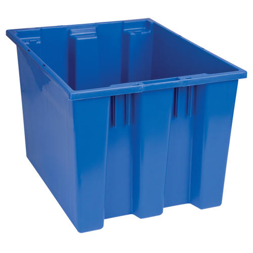 Stack & Nest Totes, 13" x 19.5" x 15.5", Blue MAS Chibougamau
