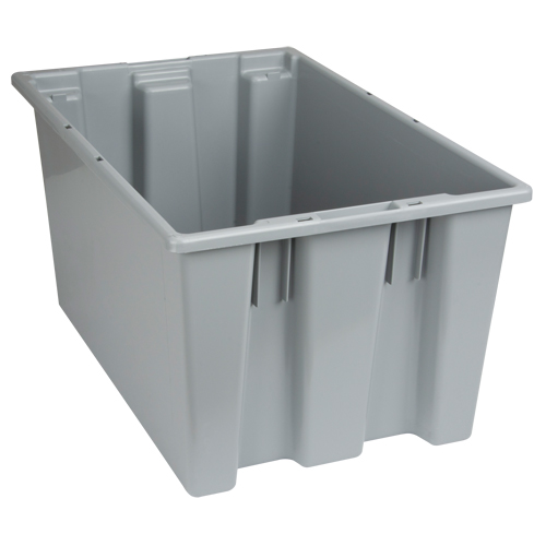Contenants Stack & Nest, 12" x 23,5" x 15,5", Gris MAS Chibougamau