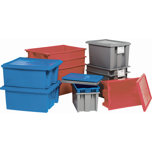 Contenants Stack & Nest, 15" x 29,5" x 19,5", Bleu MAS Chibougamau