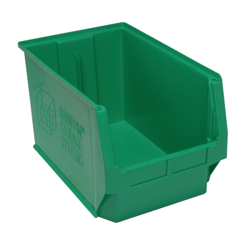 Giant Stacking Containers, 12.375" W x 19.75" D x 11.875" H, Green MAS Chibougamau