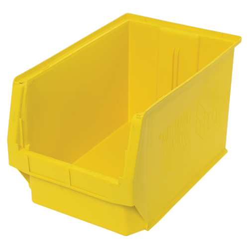 Contenants g&eacute;ants empilables, 12,375" la x 19,75" p x 11,875" h, Jaune MAS Chibougamau