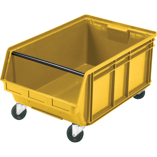 Mobile Giant Stacking Bin, 11-7/8" H x 18-3/8" W x 29" D, 150 lbs. Capacity, Yellow MAS Chibougamau