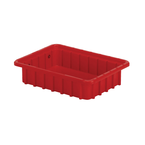 Contenants Divider Box, Poly&eacute;thyl&egrave;ne, 10,8" la x 8,3" p x 2,5" h, Rouge MAS Chibougamau