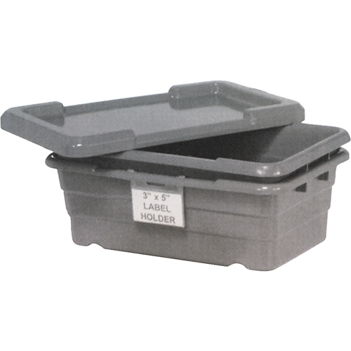 Bacs empilables en crois&eacute;, 16" la x  p x 8,5" h, Gris MAS Chibougamau