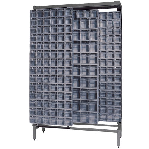 Free-Standing Tip-Out Bins Slider System, 48" W x 18" D x 77" H, 303 Drawers MAS Chibougamau