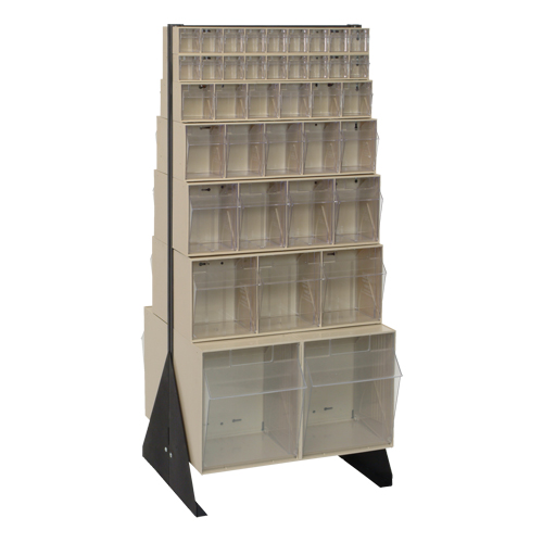 Support pour bacs basculants, 23-5/8" la x 16" p x 52" h, 76 tiroirs MAS Chibougamau