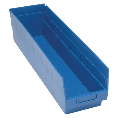 Bacs en plastique pour &eacute;tag&egrave;res Store More, 6-5/8" la x 6" H x 23-5/8" p, Bleu, Capacit&eacute; 90 lb MAS Chibougamau