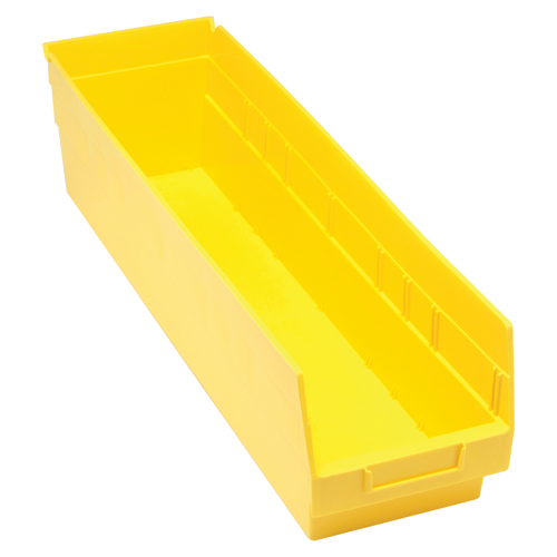 Bacs en plastique pour &eacute;tag&egrave;res Store More, 6-5/8" la x 6" H x 23-5/8" p, Jaune, Capacit&eacute; 90 lb MAS Chibougamau