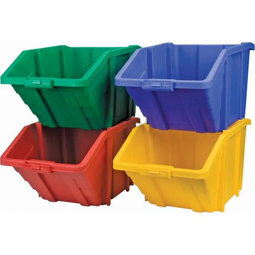 Bac g&eacute;ant en plastique, 15-1/2" la x 13" H x 25" p, Vert, Capacit&eacute; 200 lb MAS Chibougamau