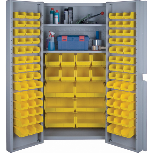 Deep Door Combination Cabinets, 38" W x 24" D x 72" H, Grey MAS Chibougamau