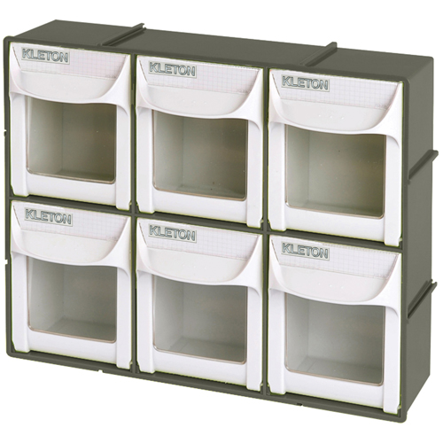 Heavy-Duty Tilt Bin, 11-3/4" W x 3-1/2" D x 9-3/4" H, 6 Drawers MAS Chibougamau