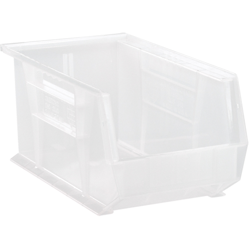 Clear-View Ultra Stack & Hang Bin, 8-1/4" W x 7" H x 14-3/4" D, Clear MAS Chibougamau