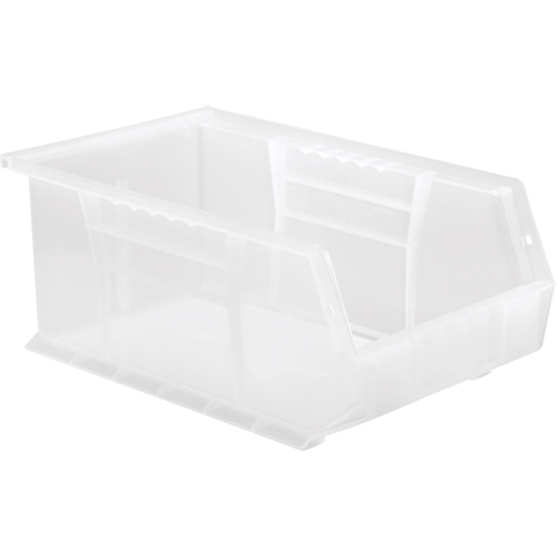 Clear-View Ultra Stack & Hang Bin, 8-1/4" W x 6" H x 13-5/8" D, Clear MAS Chibougamau