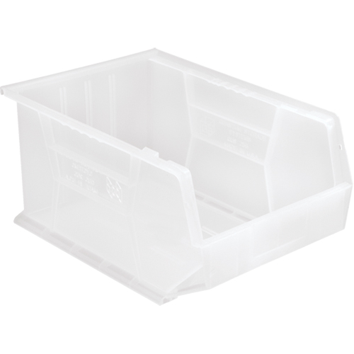 Bac transparent ultra empilable & suspendable, 11" la, 8" h x 16" p, Transparent MAS Chibougamau