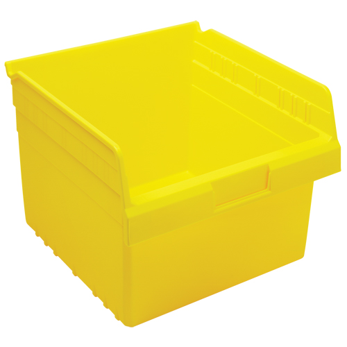 Store-Max Shelf Bins, 11-1/8" W x 8" H x 11-5/8" D, Yellow, 44 lbs. Capacity MAS Chibougamau