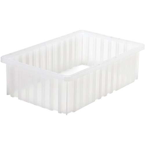 Contenant Divider Box, Plastique, 16,5" la x 10,875" p x 5" h, Gris MAS Chibougamau