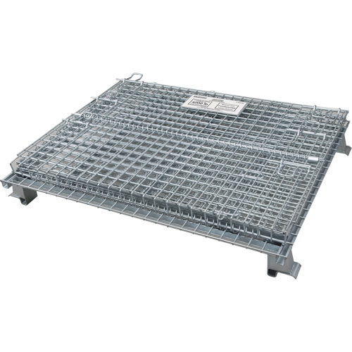 Conteneur repliable en m&eacute;tal grillag&eacute;, 40" la x 32" p x 34" h, Capacit&eacute; de 4000 lb MAS Chibougamau