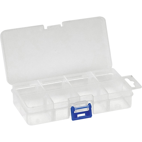 Boîte &agrave; compartiments en plastique, 2,75" la x 5,5" p x 1,25" h, 8 compartiments MAS Chibougamau
