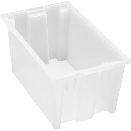 Contenant robuste Stack & Nest, 9" x 11" x 18", Transparent MAS Chibougamau