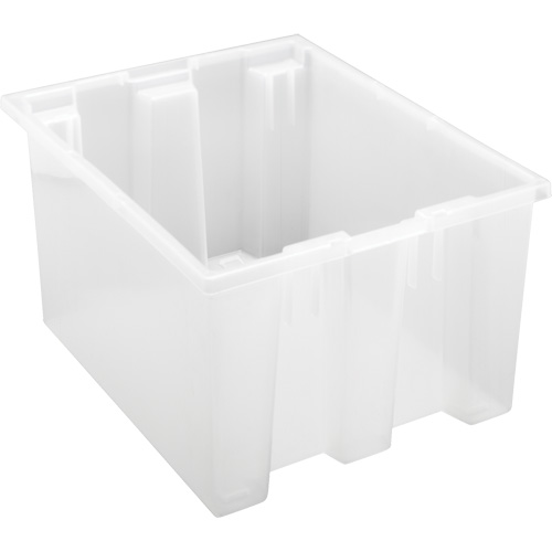 Contenant robuste Stack & Nest, 10" x 15,5" x 19,5", Transparent MAS Chibougamau