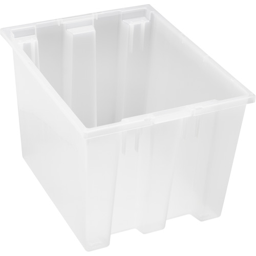 Contenant robuste Stack & Nest, 13" x 15,5" x 19,5", Transparent MAS Chibougamau