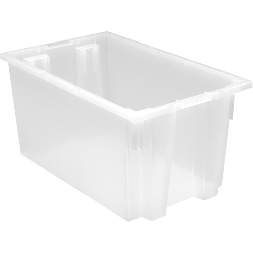 Contenant robuste Stack & Nest, 12" x 15,5" x 23,5", Transparent MAS Chibougamau