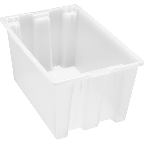 Contenant robuste Stack & Nest, 15" x 19,5" x 29,5", Transparent MAS Chibougamau