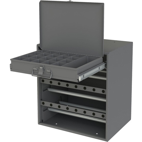Armoire d'entreposage pour fil et borne, Acier, 1 tiroirs, 15-9/16" x 11-7/8" x 16-3/8", Gris MAS Chibougamau