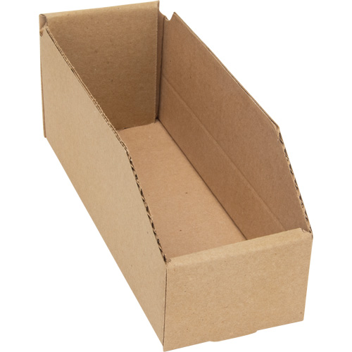 Boîtes profondes en carton ondul&eacute;, 3-3/4" la x 11-1/4" p x 4-1/2" h, Beige MAS Chibougamau