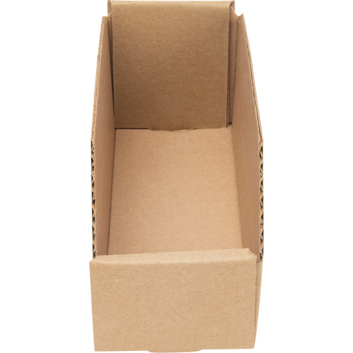 Boîtes profondes en carton ondul&eacute;, 3-3/4" la x 11-1/4" p x 4-1/2" h, Beige MAS Chibougamau
