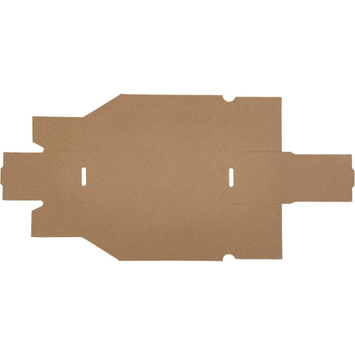 Boîtes profondes en carton ondul&eacute;, 3-3/4" la x 11-1/4" p x 4-1/2" h, Beige MAS Chibougamau