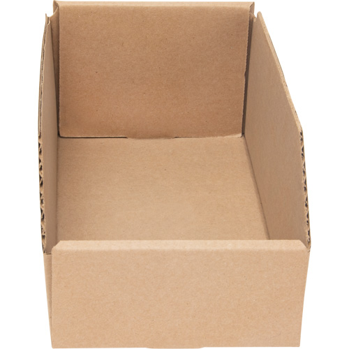 Boîtes profondes en carton ondul&eacute;, 5-3/4" la x 11-1/4" p x 4-1/2" h, Beige MAS Chibougamau