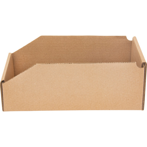 Boîtes profondes en carton ondul&eacute;, 5-3/4" la x 11-1/4" p x 4-1/2" h, Beige MAS Chibougamau