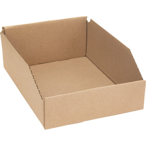 Boîtes profondes en carton ondul&eacute;, 8-3/4" la x 11-1/4" p x 4-1/2" h, Beige MAS Chibougamau
