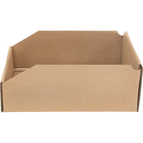 Boîtes profondes en carton ondul&eacute;, 8-3/4" la x 11-1/4" p x 4-1/2" h, Beige MAS Chibougamau