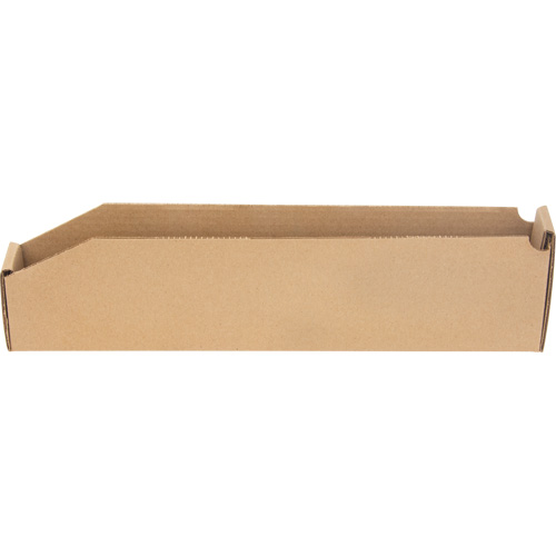 Boîtes profondes en carton ondul&eacute;, 2-7/8" la x 17-1/4" p x 4-1/2" h, Beige MAS Chibougamau