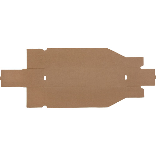 Boîtes profondes en carton ondul&eacute;, 3-3/4" la x 17-1/4" p x 4-1/2" h, Beige MAS Chibougamau