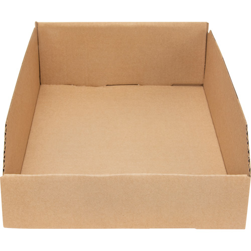 Boîtes profondes en carton ondul&eacute;, 11-3/4" la x 17-1/4" p x 4-1/2" h, Beige MAS Chibougamau
