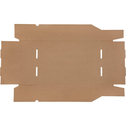 Boîtes profondes en carton ondul&eacute;, 11-3/4" la x 17-1/4" p x 4-1/2" h, Beige MAS Chibougamau