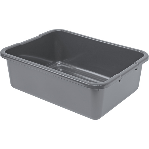 Bac d'entreposage tout usage &agrave; fond rainur&eacute;, 7" ha x 15" p x 21" lo, Plastique, Gris MAS Chibougamau