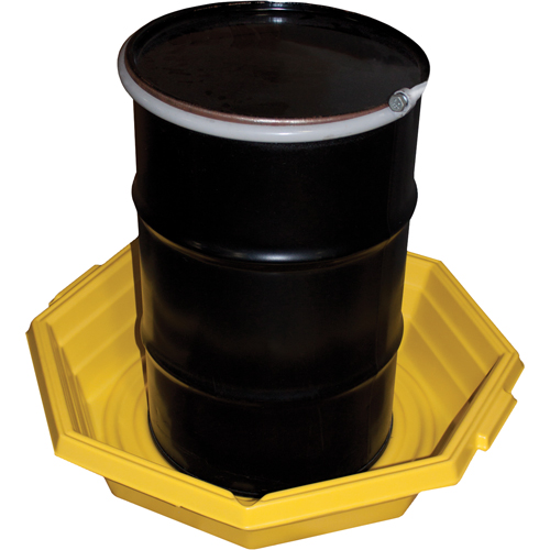 Drums-up Trays, 37.5" L x 37.5" W x 7.5" H, 20 US gal. Spill Capacity MAS Chibougamau